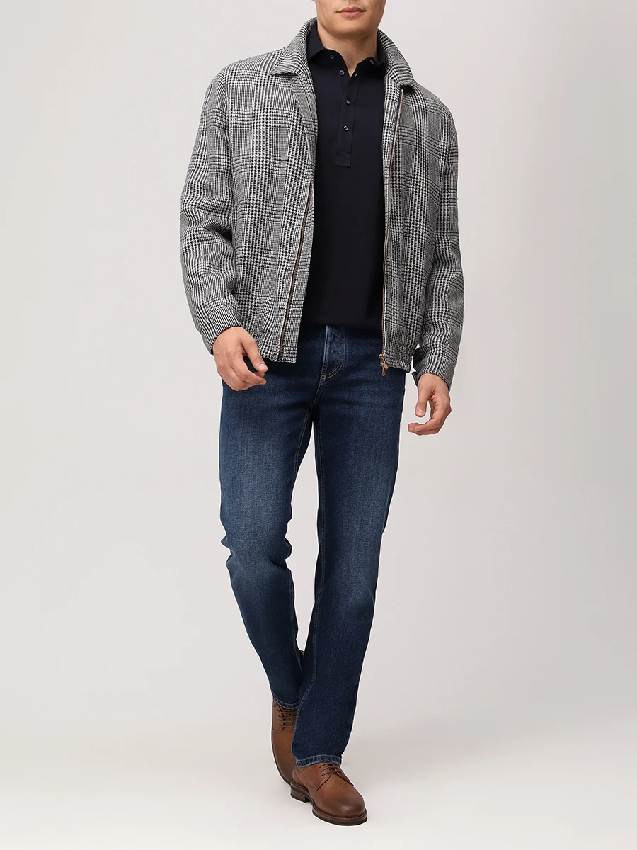 Джинсы Slim Fit хлопковые BRUNELLO CUCINELLI M283PD3210 C1468 Темно Синий  Фото 2