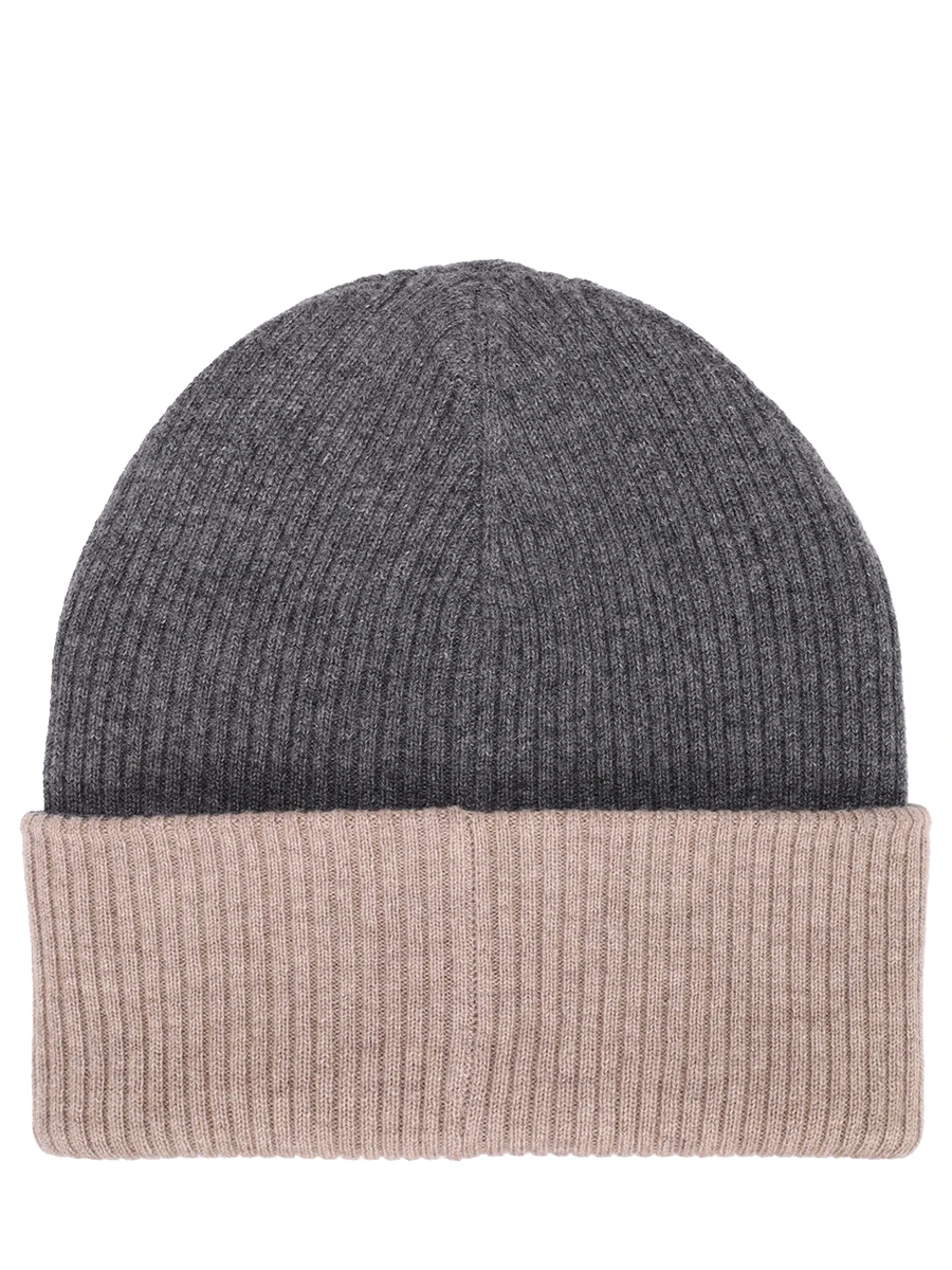 Шапка кашемировая BRUNELLO CUCINELLI M2293600 CO218 Серый  Фото 2