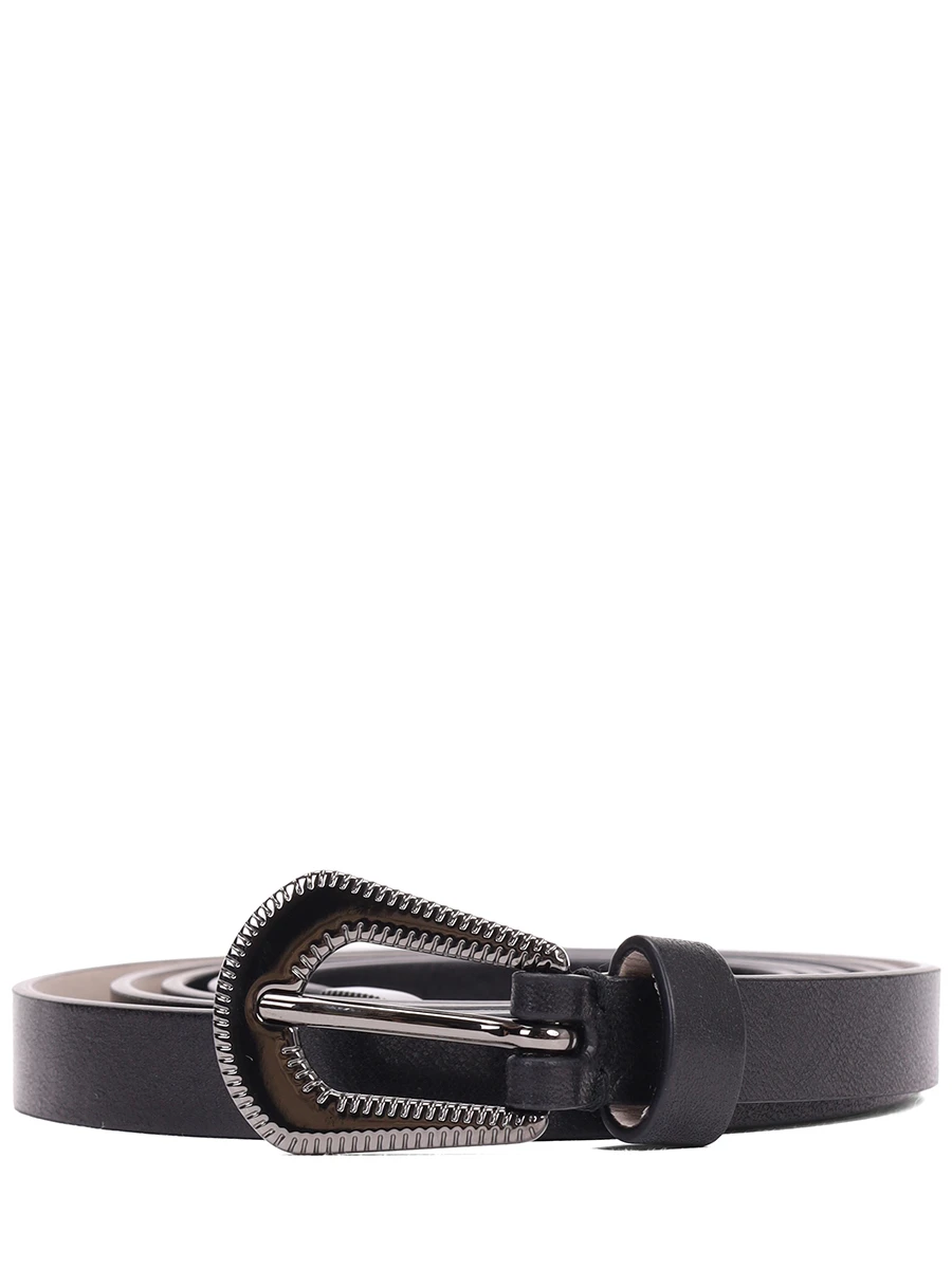 Ремень кожаный BRUNELLO CUCINELLI M0VLXC128P C101 Черный 