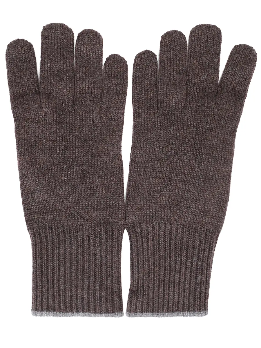 Перчатки кашемировые BRUNELLO CUCINELLI M2293118 CP000 Коричневый 