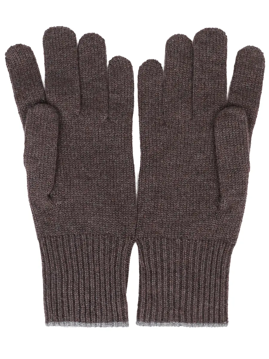 Перчатки кашемировые BRUNELLO CUCINELLI M2293118 CP000 Коричневый  Фото 2
