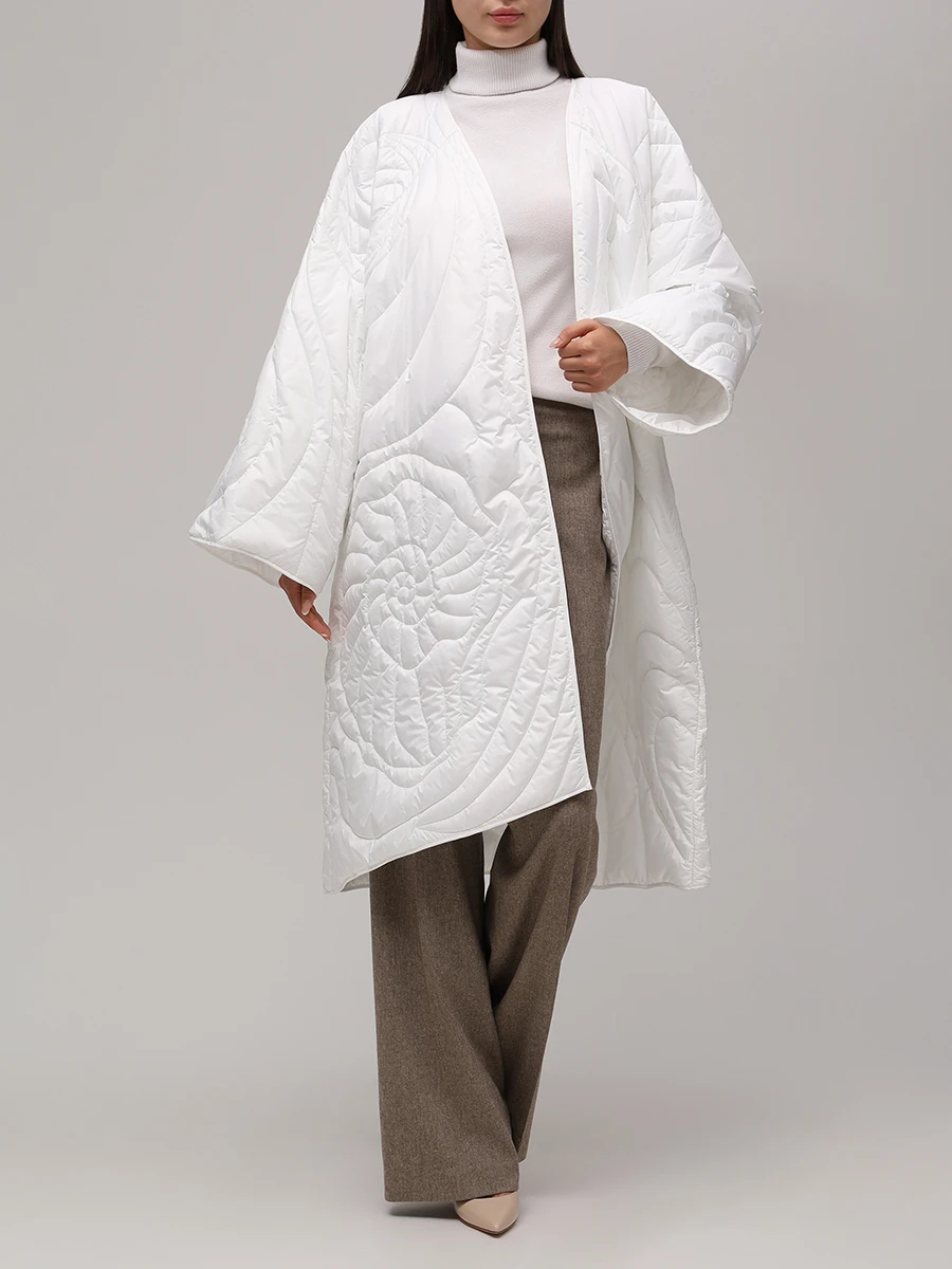 Пальто стеганое пуховое AMMONIT AM.JK03.8001.910 Белый  Фото 2