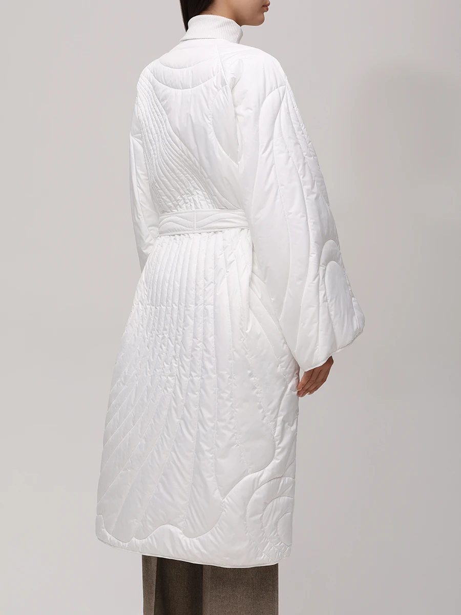 Пальто стеганое пуховое AMMONIT AM.JK03.8001.910 Белый  Фото 3
