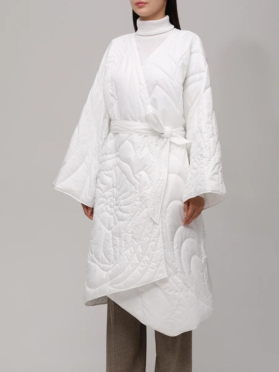 Пальто стеганое пуховое AMMONIT AM.JK03.8001.910 Белый  Фото 4