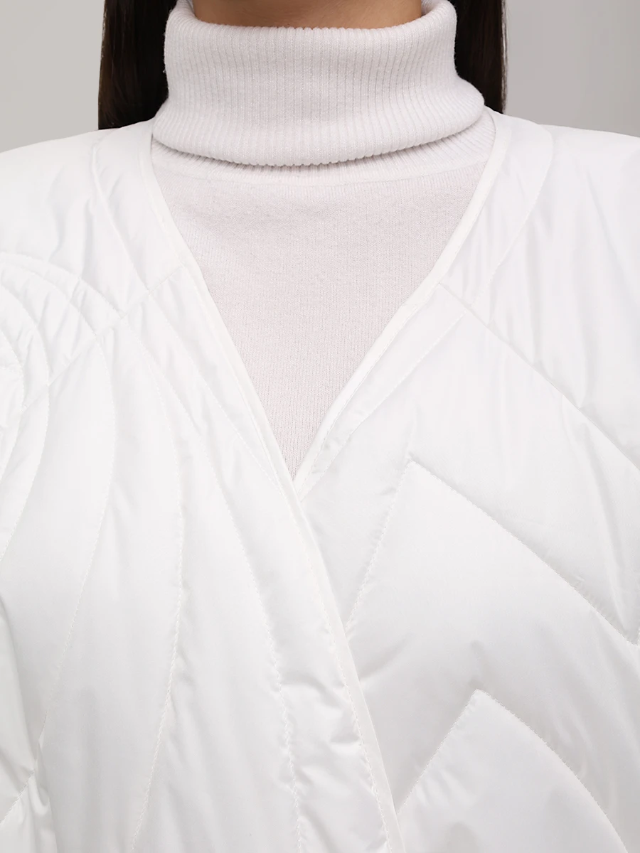 Пальто стеганое пуховое AMMONIT AM.JK03.8001.910 Белый  Фото 5