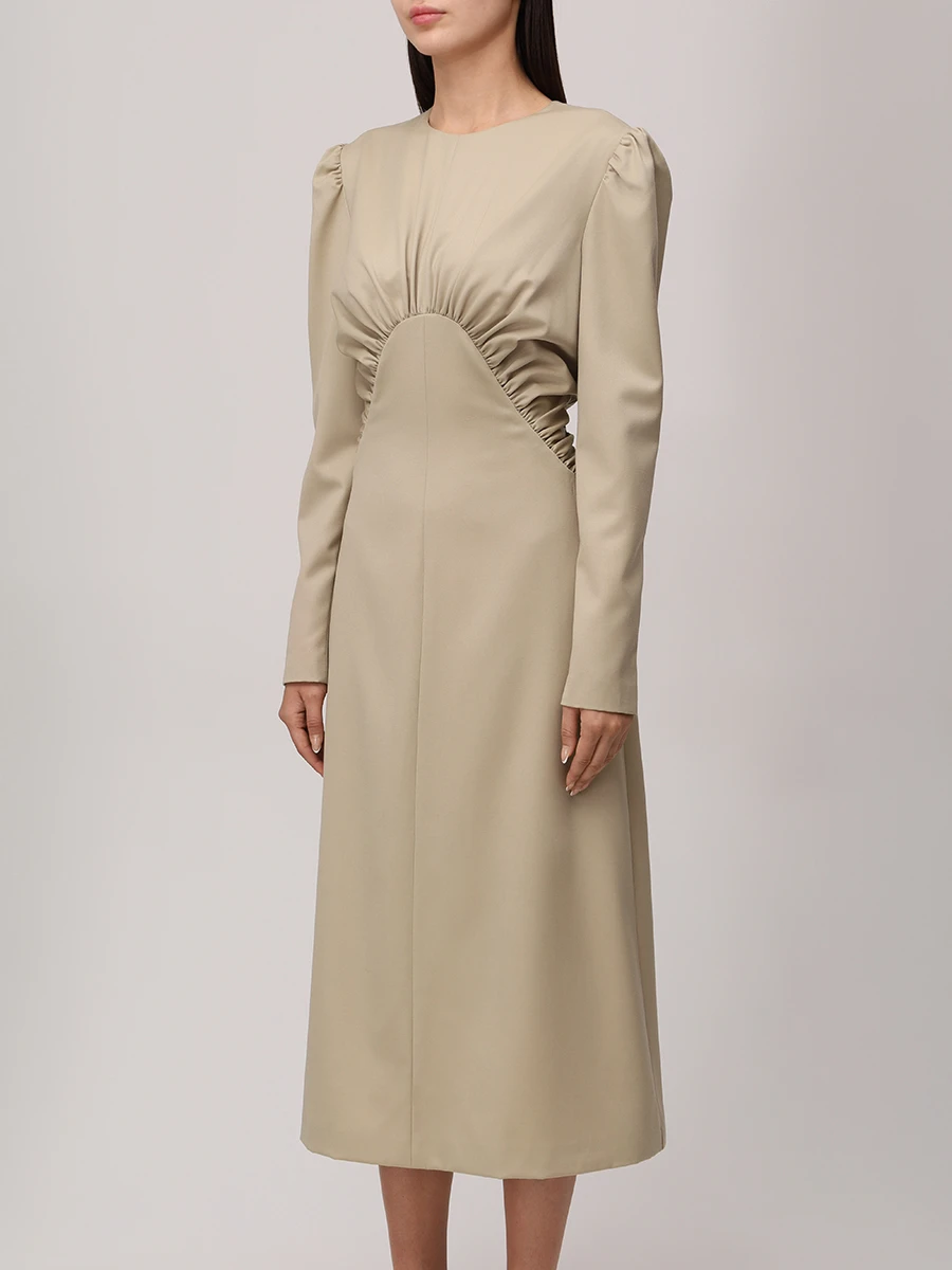 Платье шерстяное AMMONIT AM.D05.3001.101 Бежевый  Фото 4