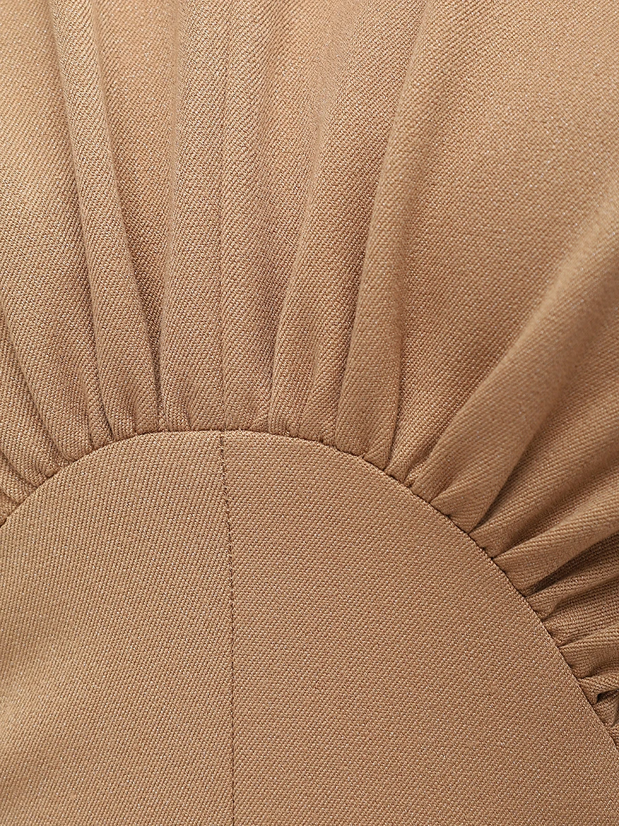 Платье с драпировкой AMMONIT AM.D05.9016.801 Коричневый  Фото 5