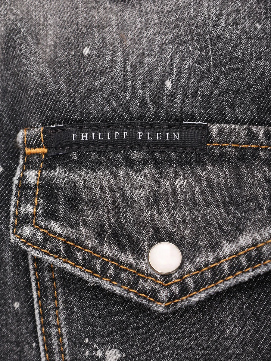 Рубашка джинсовая PHILIPP PLEIN MDP0252/02 Черный  Фото 6