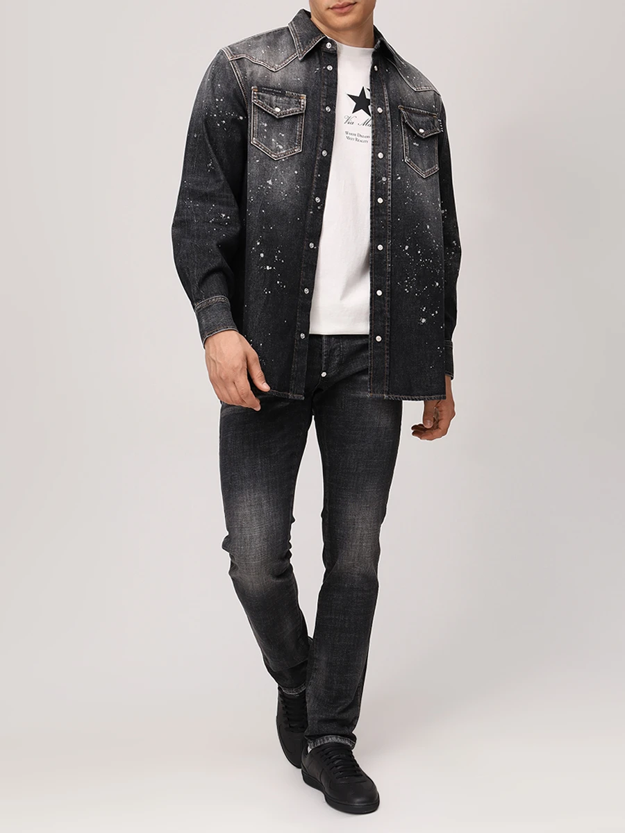 Футболка хлопковая PHILIPP PLEIN MTK8478/01 Белый  Фото 2