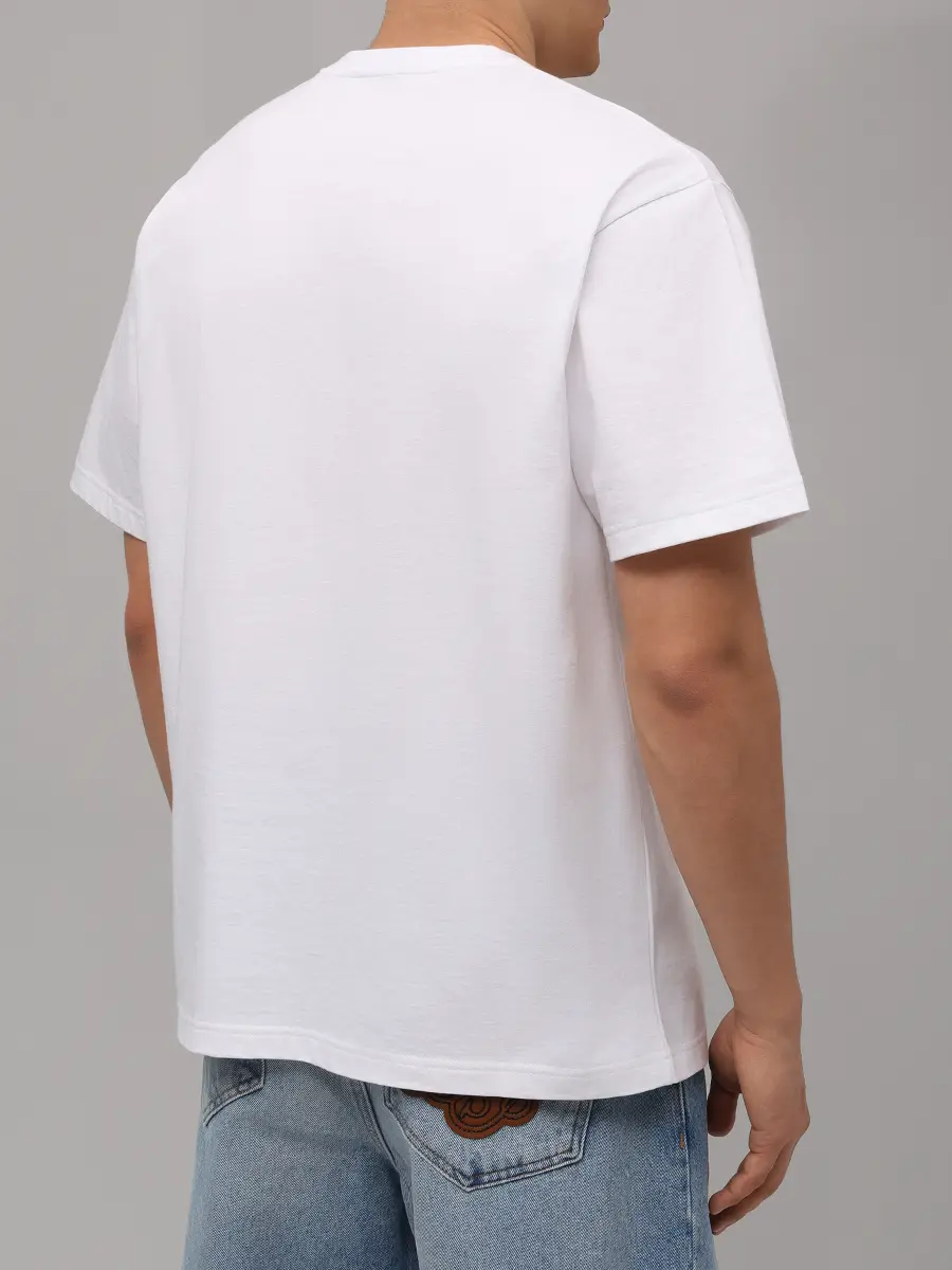 Футболка хлопковая GUCCI 796395XJG3P9074 Белый  Фото 3