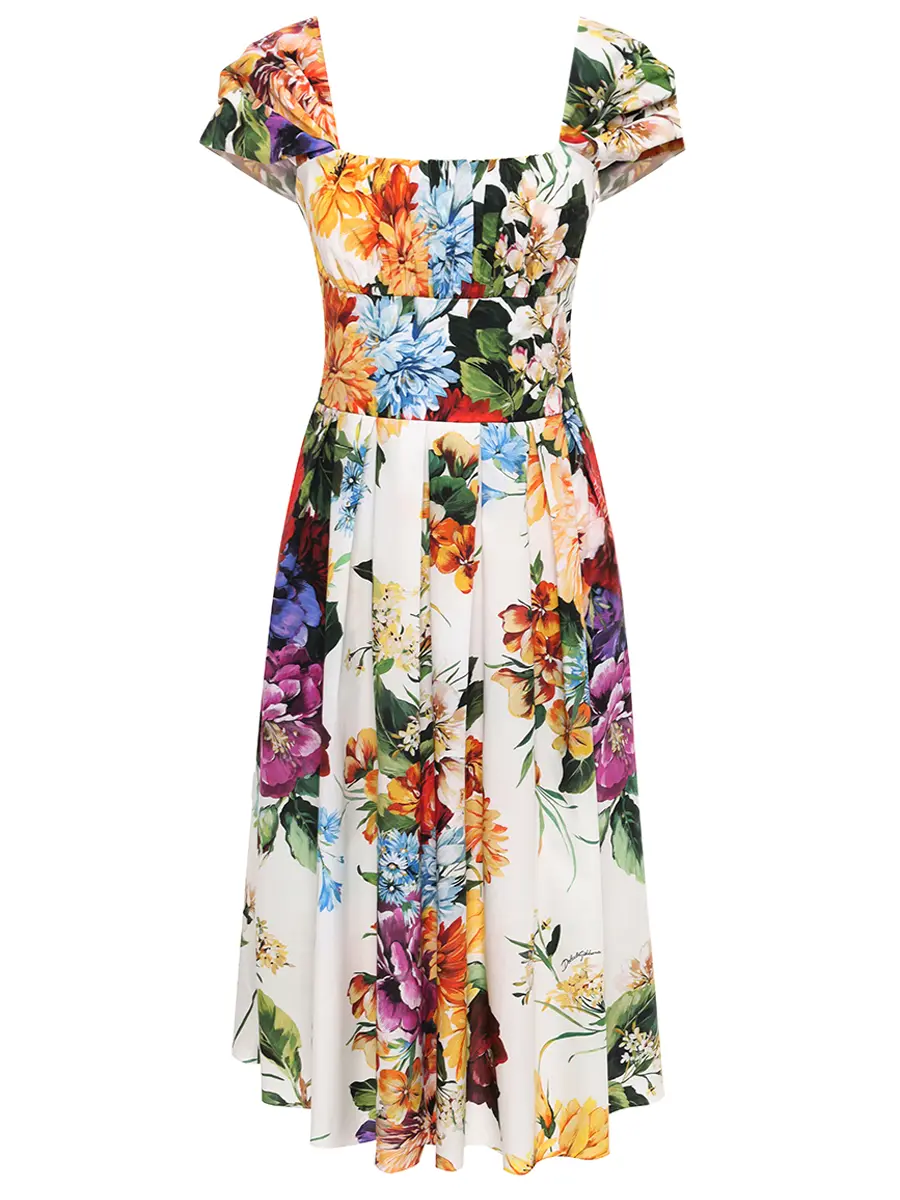 

Платье хлопковое, Мультиколор, F6TVKTHS5TR HA5PC