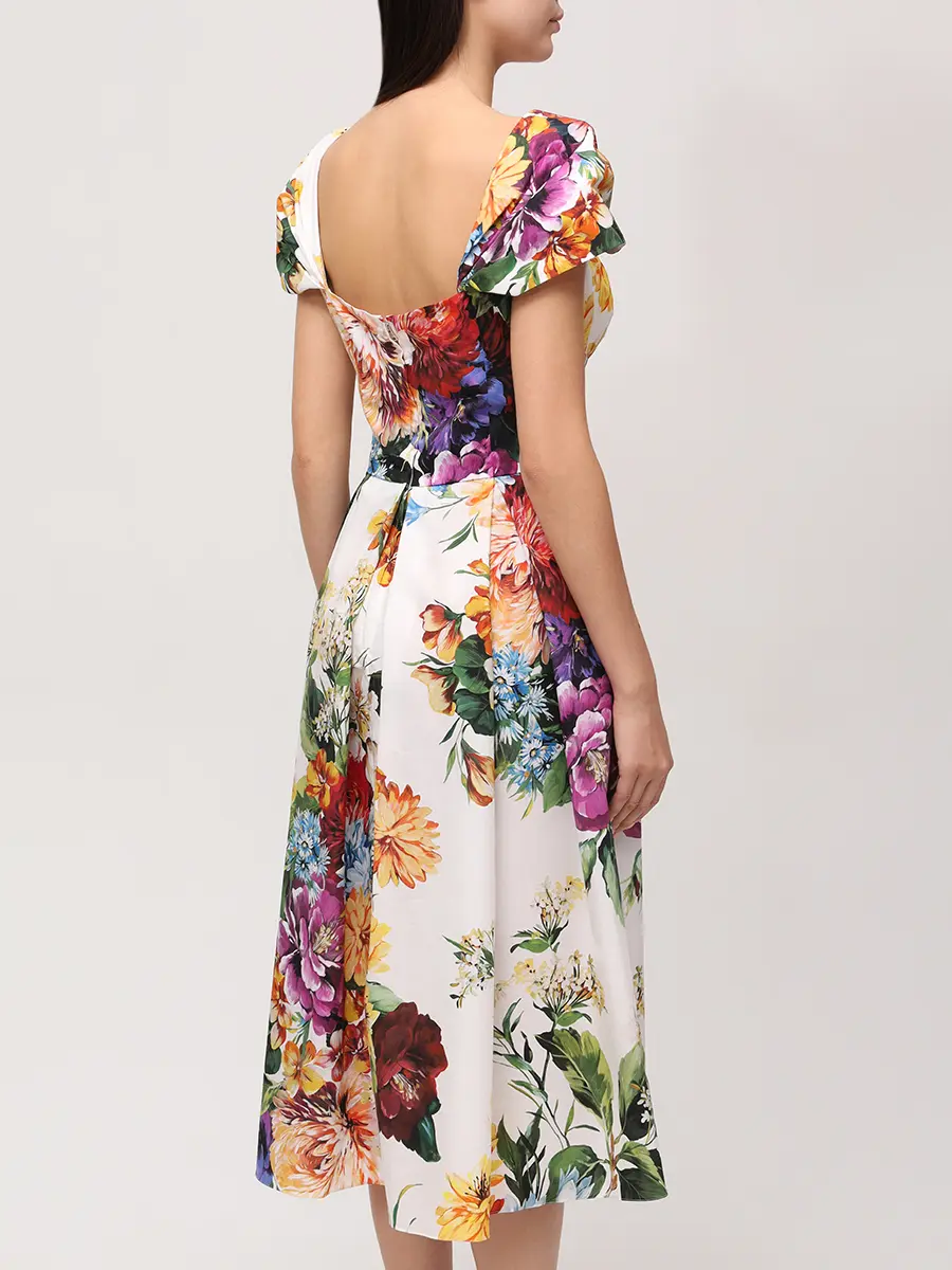 Платье хлопковое DOLCE & GABBANA F6TVKTHS5TR HA5PC Мультиколор  Фото 3