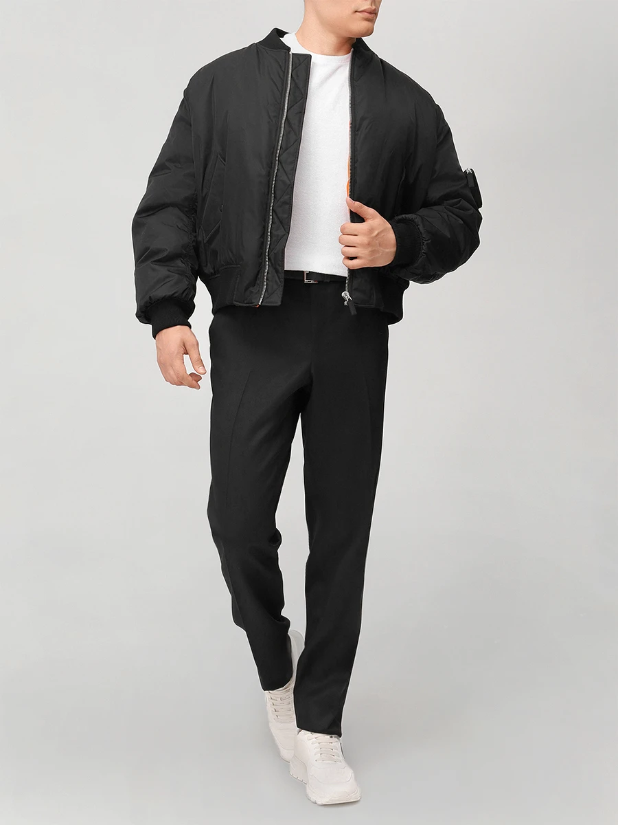 Бомбер однотонный PRADA SGB903S2221WQ8 F0002 Черный  Фото 2