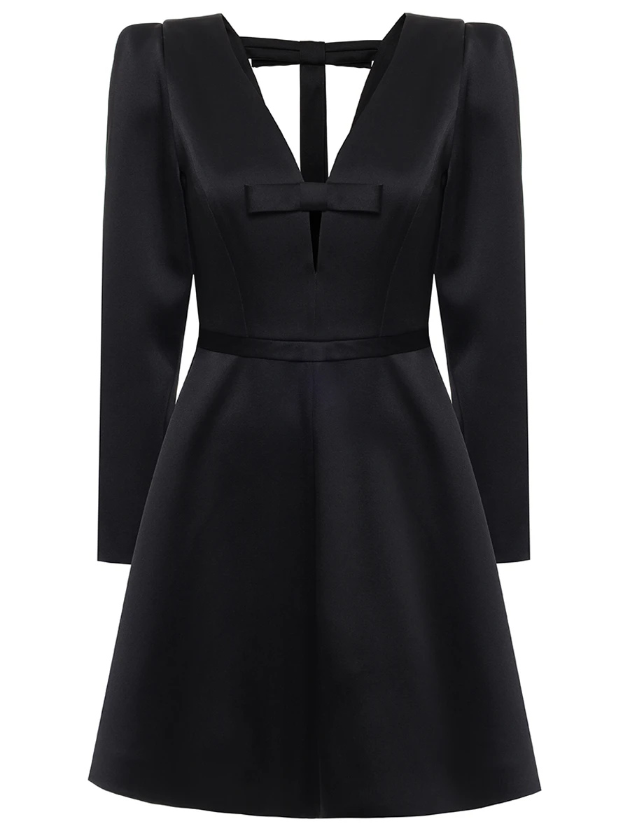 Платье с открытой спиной SHATU SH1226_1044 Черный 