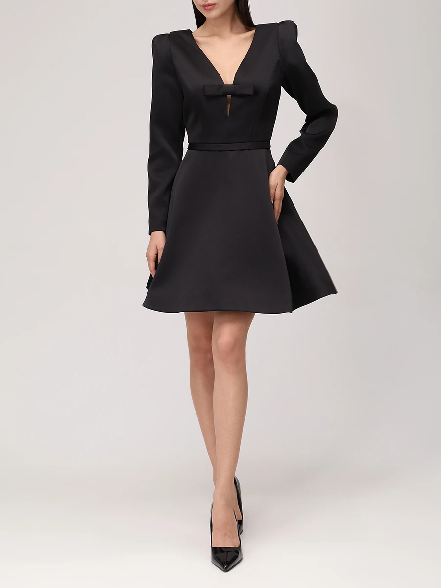 Платье с открытой спиной SHATU SH1226_1044 Черный  Фото 2