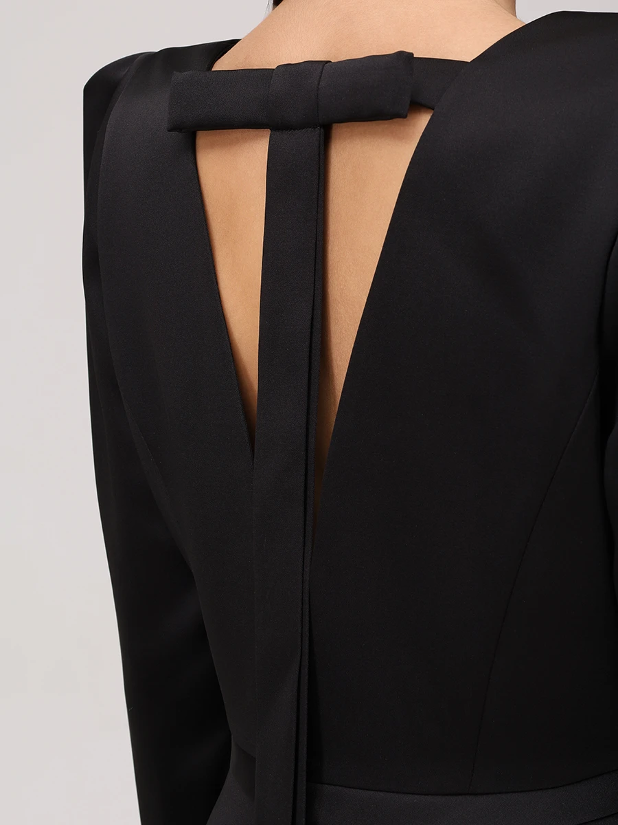 Платье с открытой спиной SHATU SH1226_1044 Черный  Фото 5