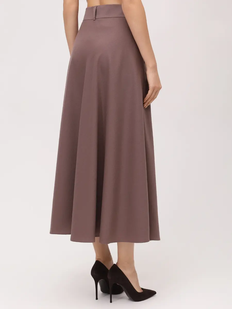 Юбка шерстяная SHATU SH1226_344/1 Коричневый  Фото 3