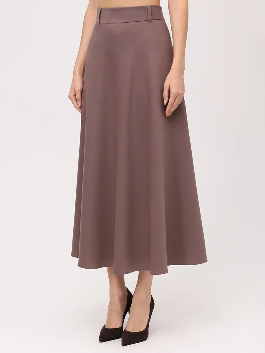 Юбка шерстяная SHATU SH1226_344/1 Коричневый  Фото 4