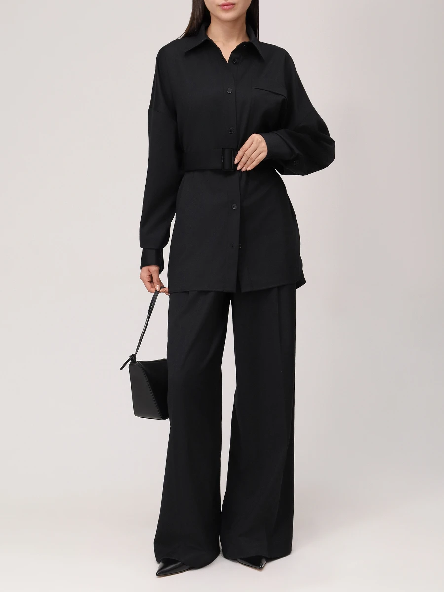 Брюки шерстяные SHATU SH1226_404/1 Черный  Фото 2