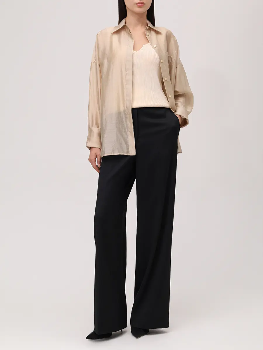 Брюки шерстяные SHATU SH1226_426/1 Черный  Фото 2