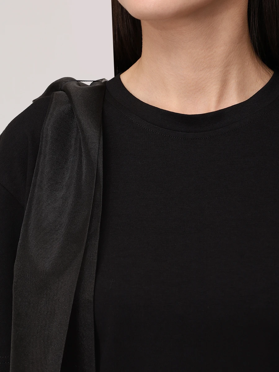 Футболка хлопковая SHATU SH1226_Т210D Черный  Фото 5