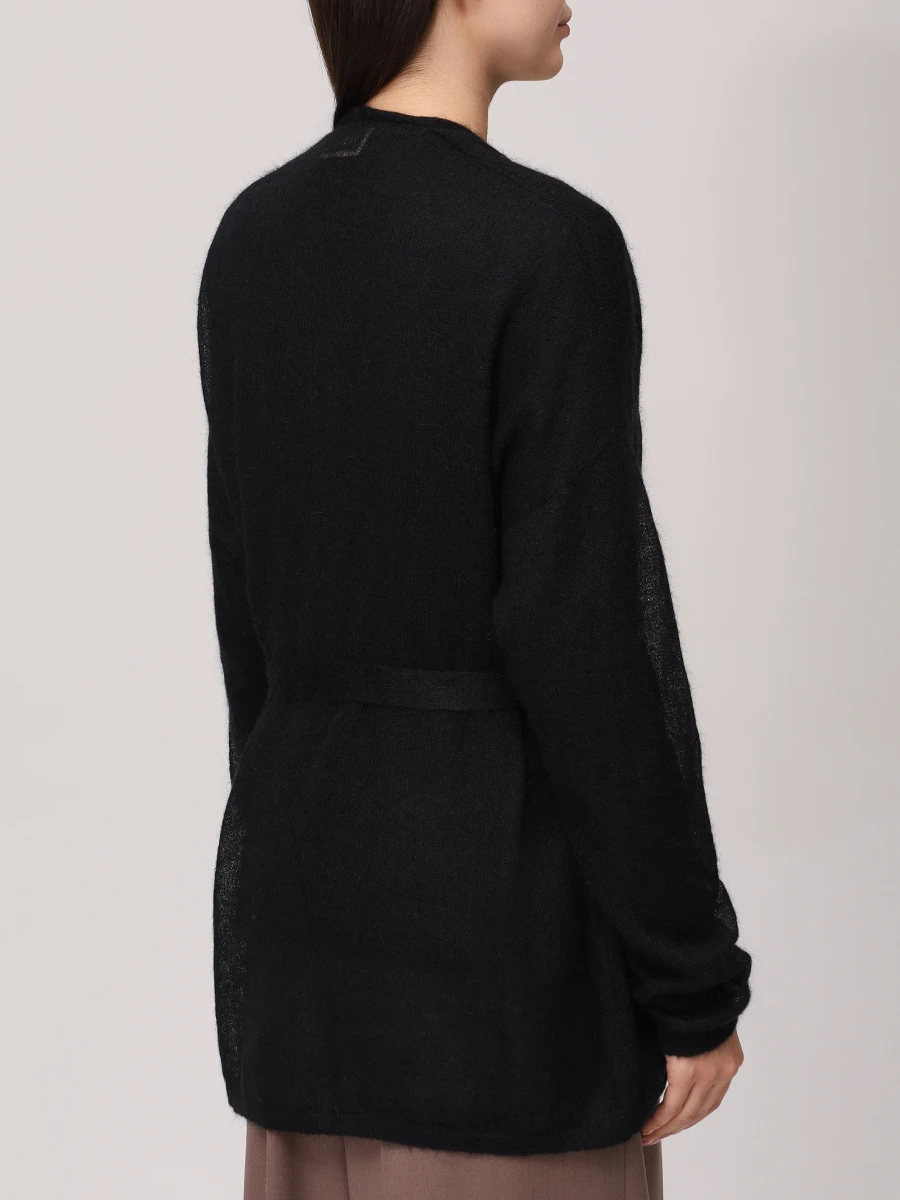 Кардиган из мохера SHATU SH1226_T75 Черный  Фото 3