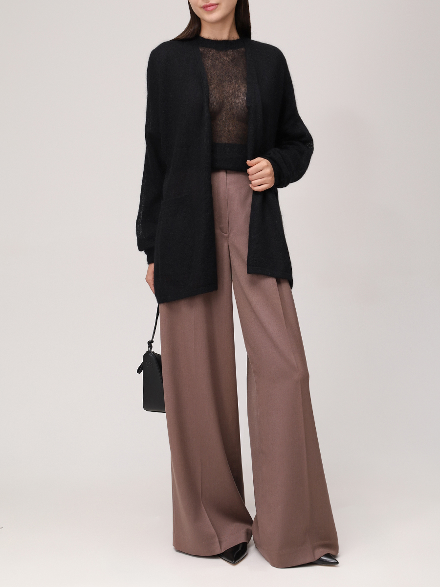 Кардиган из мохера SHATU SH1226_T75 Черный  Фото 2