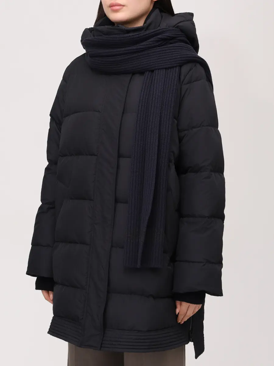 Куртка стеганая LORENA ANTONIAZZI A2500PI14A_4430 999/A2507SP08A Черный  Фото 4