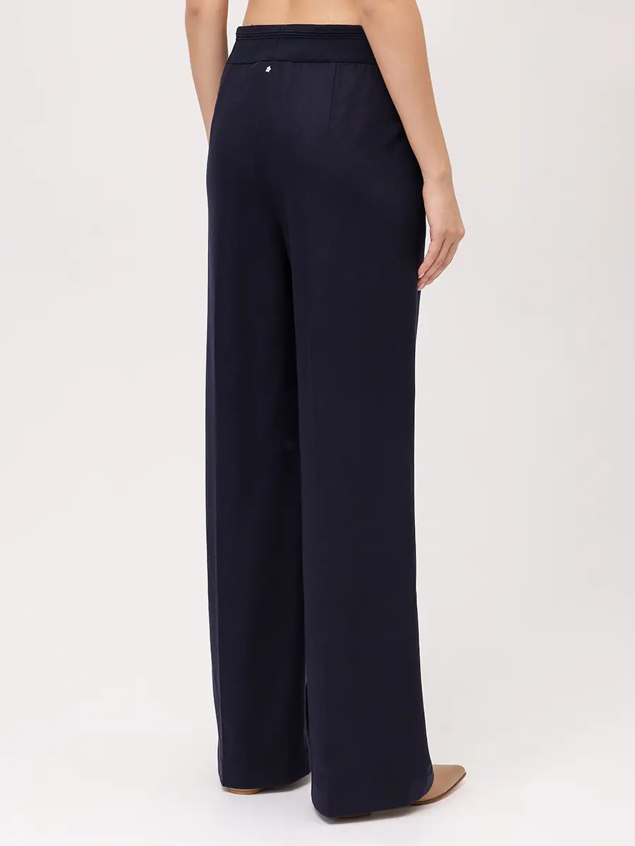 Брюки шерстяные LORENA ANTONIAZZI A2555PA31M_4010 598 Темно- Синий  Фото 3