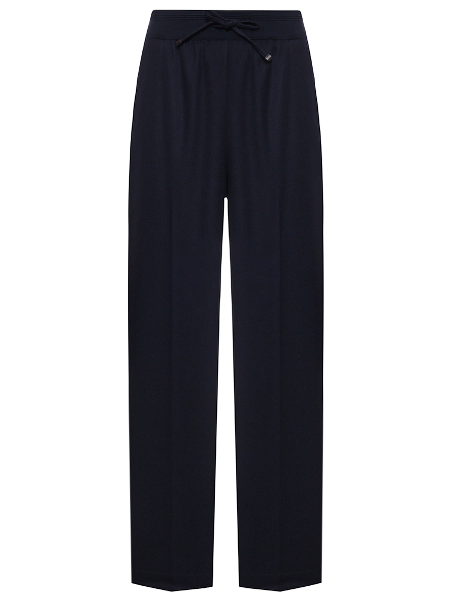 Брюки шерстяные LORENA ANTONIAZZI A2555PA31M_4010 598 Темно- Синий 