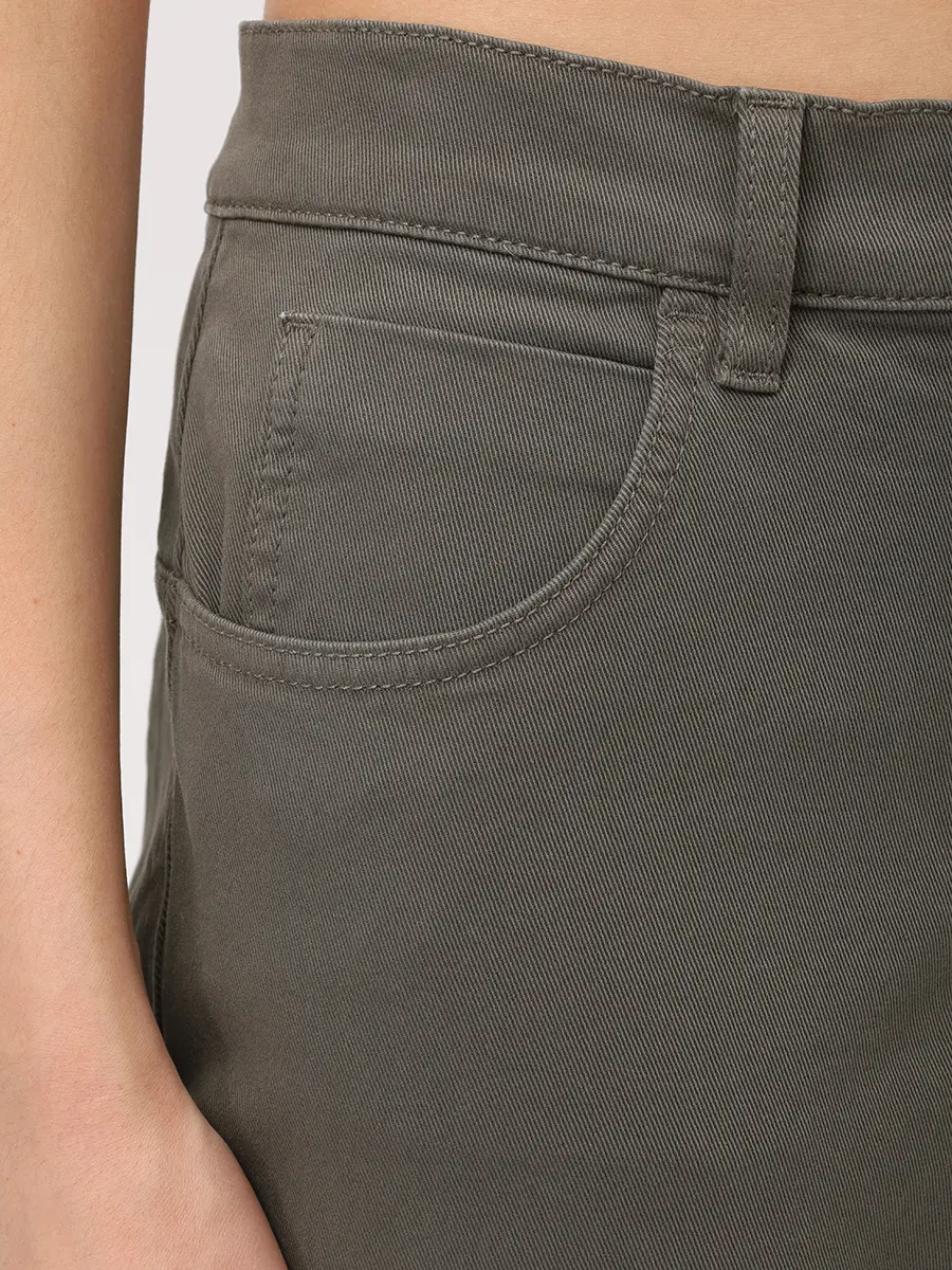 Брюки хлопковые LORENA ANTONIAZZI A2565PA19E_4049 697 Зеленый  Фото 5