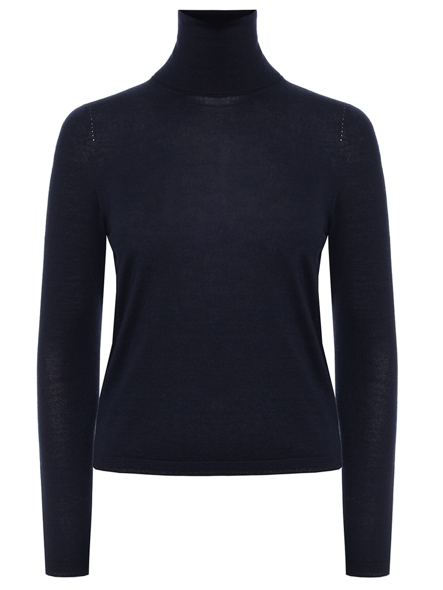 Водолазка из кашемира и шелка LORENA ANTONIAZZI A25110DM71B/380 590 Темно- Синий 
