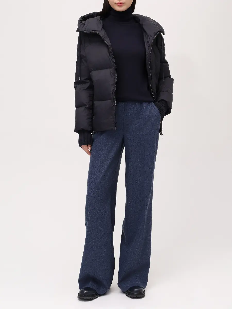 Водолазка из кашемира и шелка LORENA ANTONIAZZI A25110DM71B/380 590 Темно- Синий  Фото 2