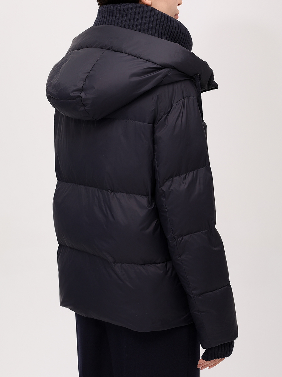 Куртка стеганая с шапкой LORENA ANTONIAZZI A2504PI07B_9616 598/A2504PI38A/A2507 Синий  Фото 3