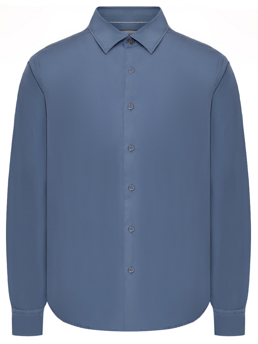 Рубашка Regular Fit из хлопка и шелка CANALI