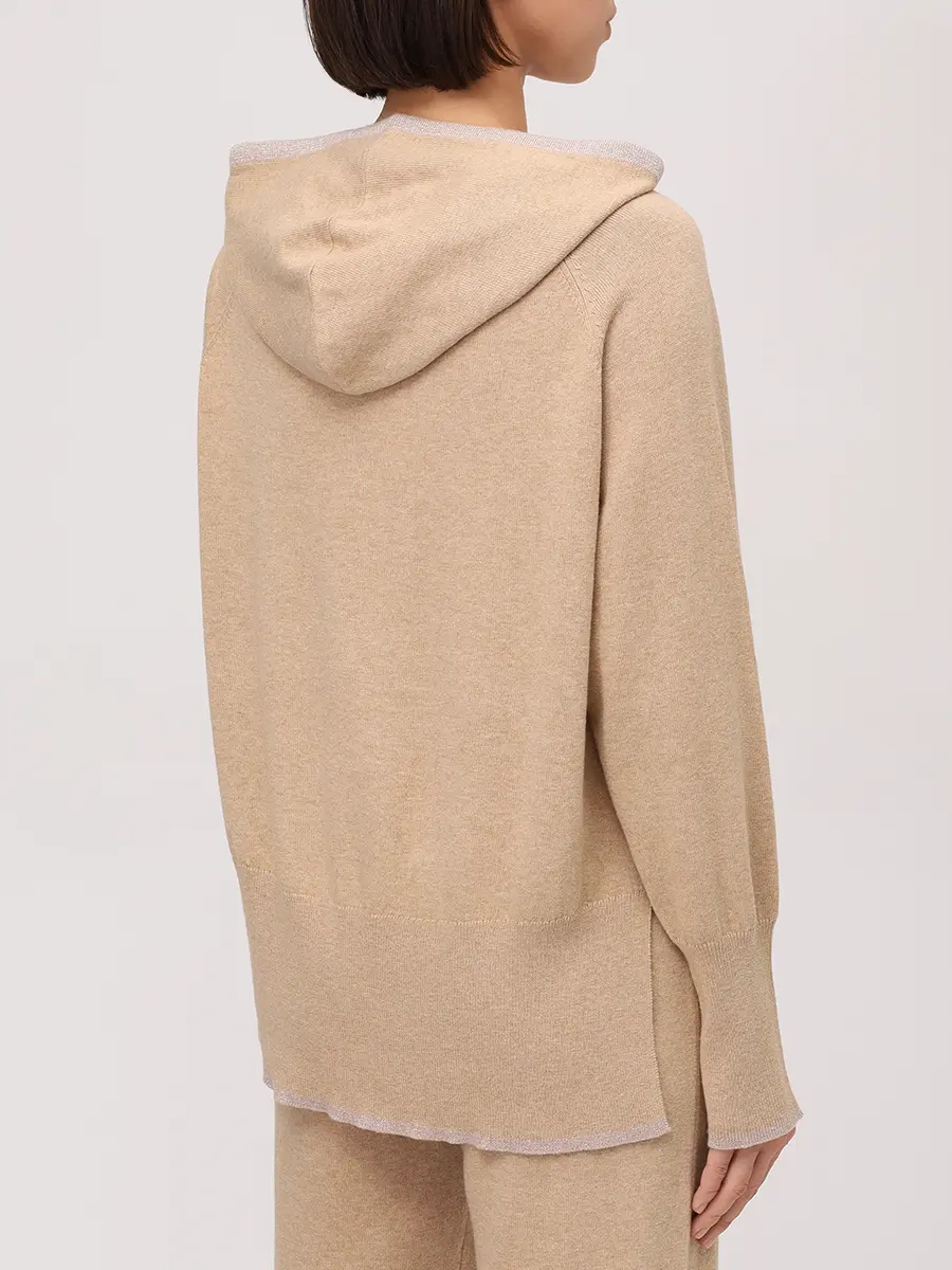 Худи хлопковое NOT SHY 4716808 Бежевый  Фото 3