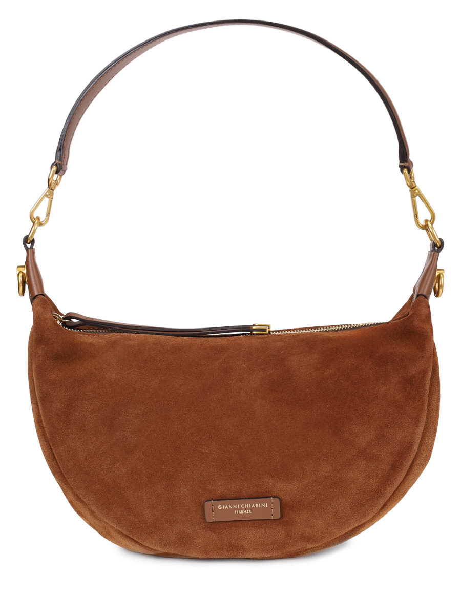 

Сумка замшевая, Коричневый, BS 12050 CM-NASPM/COGNAC