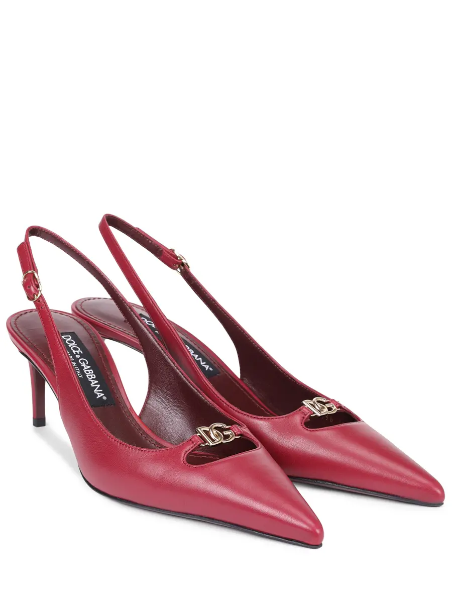 Туфли кожаные DOLCE & GABBANA CG0796 A1953 80346 Бордовый  Фото 2