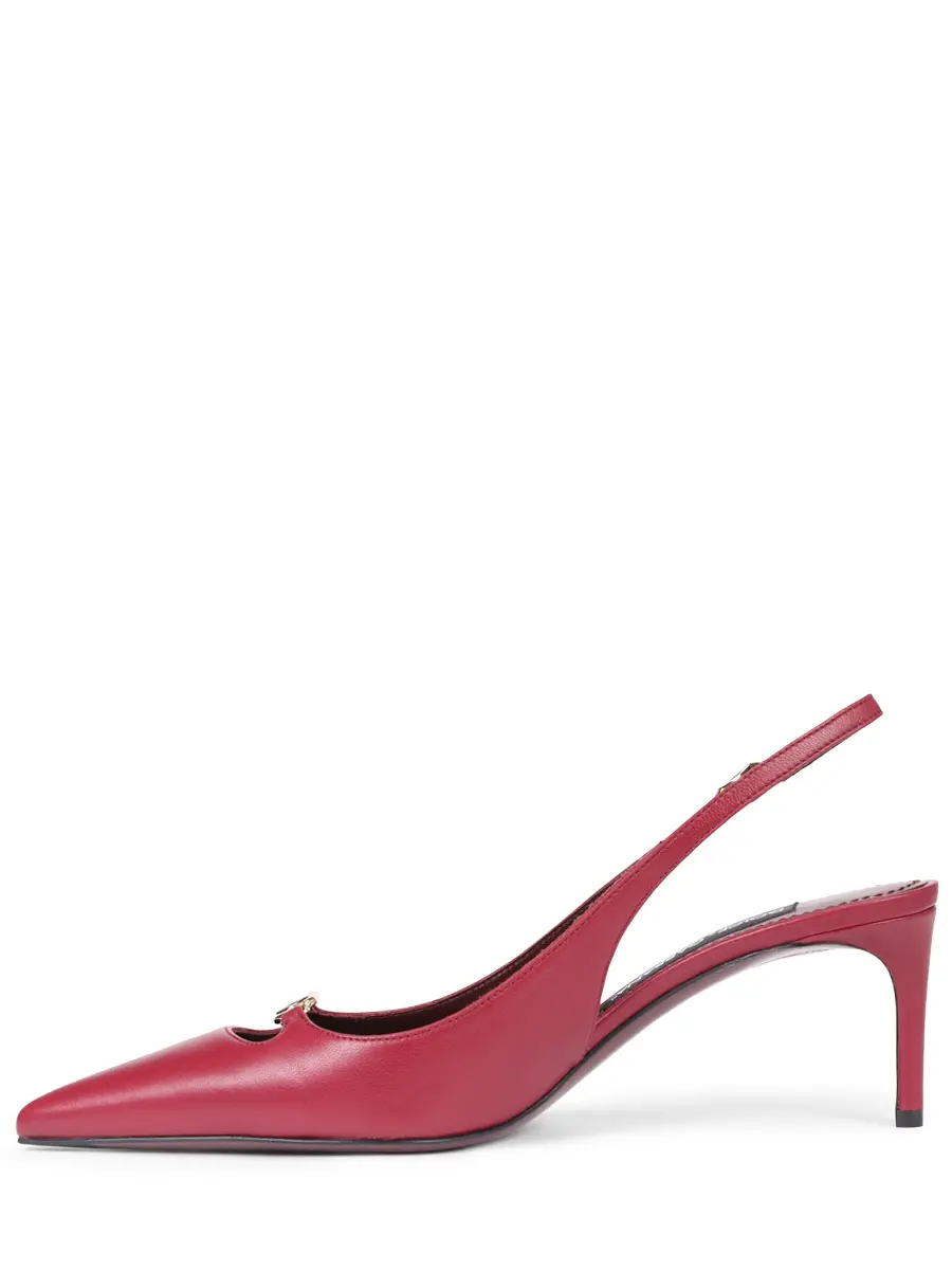 Туфли кожаные DOLCE & GABBANA CG0796 A1953 80346 Бордовый  Фото 3