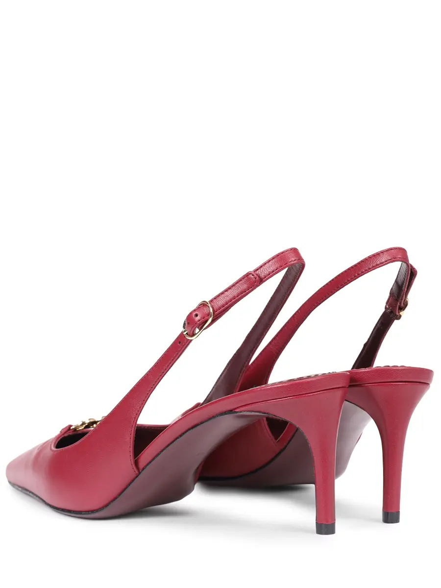 Туфли кожаные DOLCE & GABBANA CG0796 A1953 80346 Бордовый  Фото 4