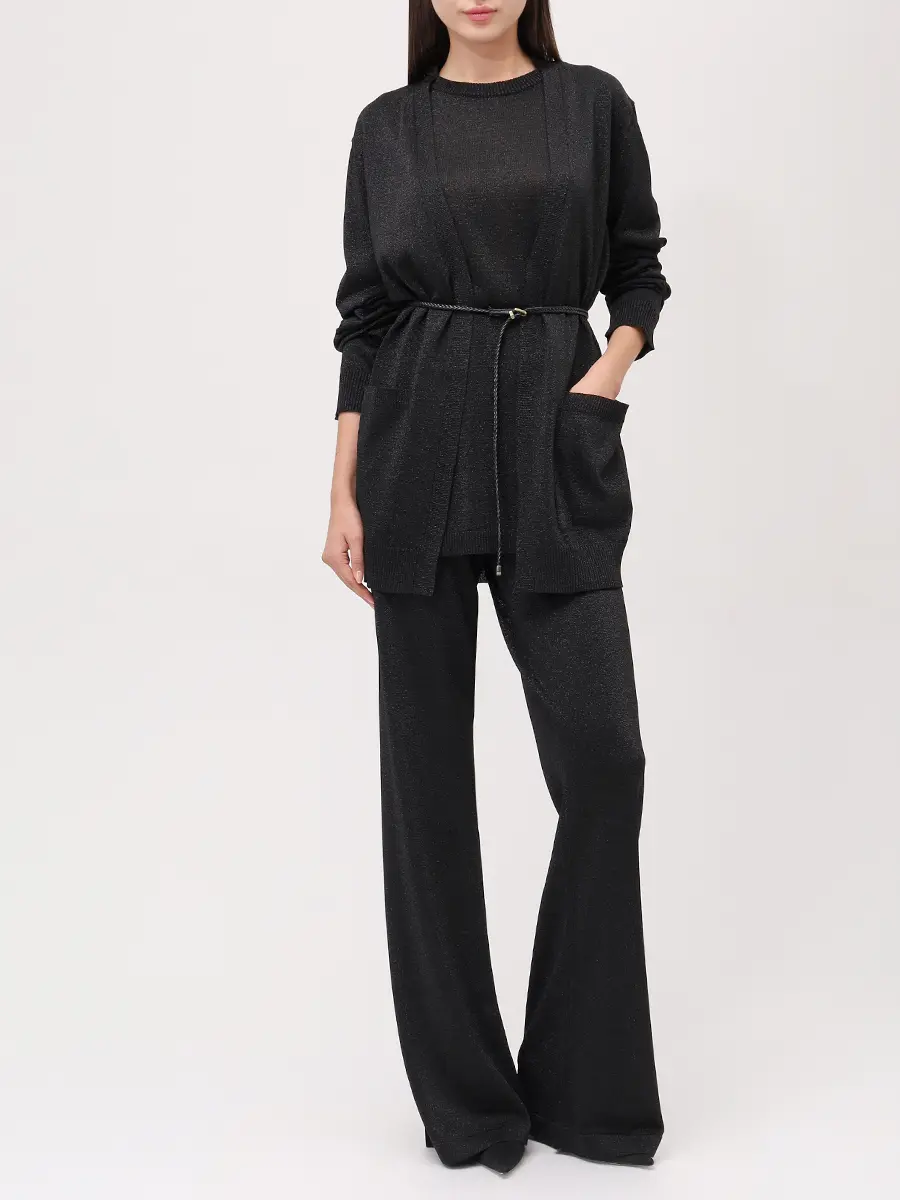 Футболка из вискозы MISSONI DS25WN04-BK01BY L905E Черный  Фото 2