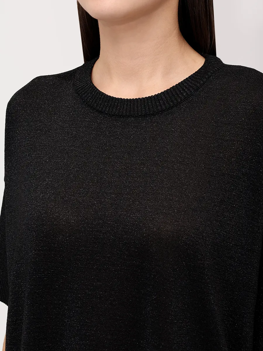 Футболка из вискозы MISSONI DS25WN04-BK01BY L905E Черный  Фото 5