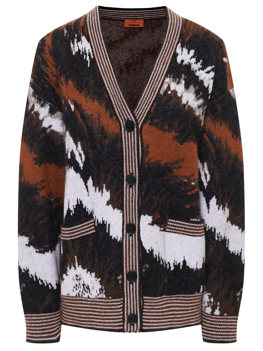 Кардиган с шерстью альпака MISSONI DS25WM0X-BK01C2 SM9SZ Мультиколор 