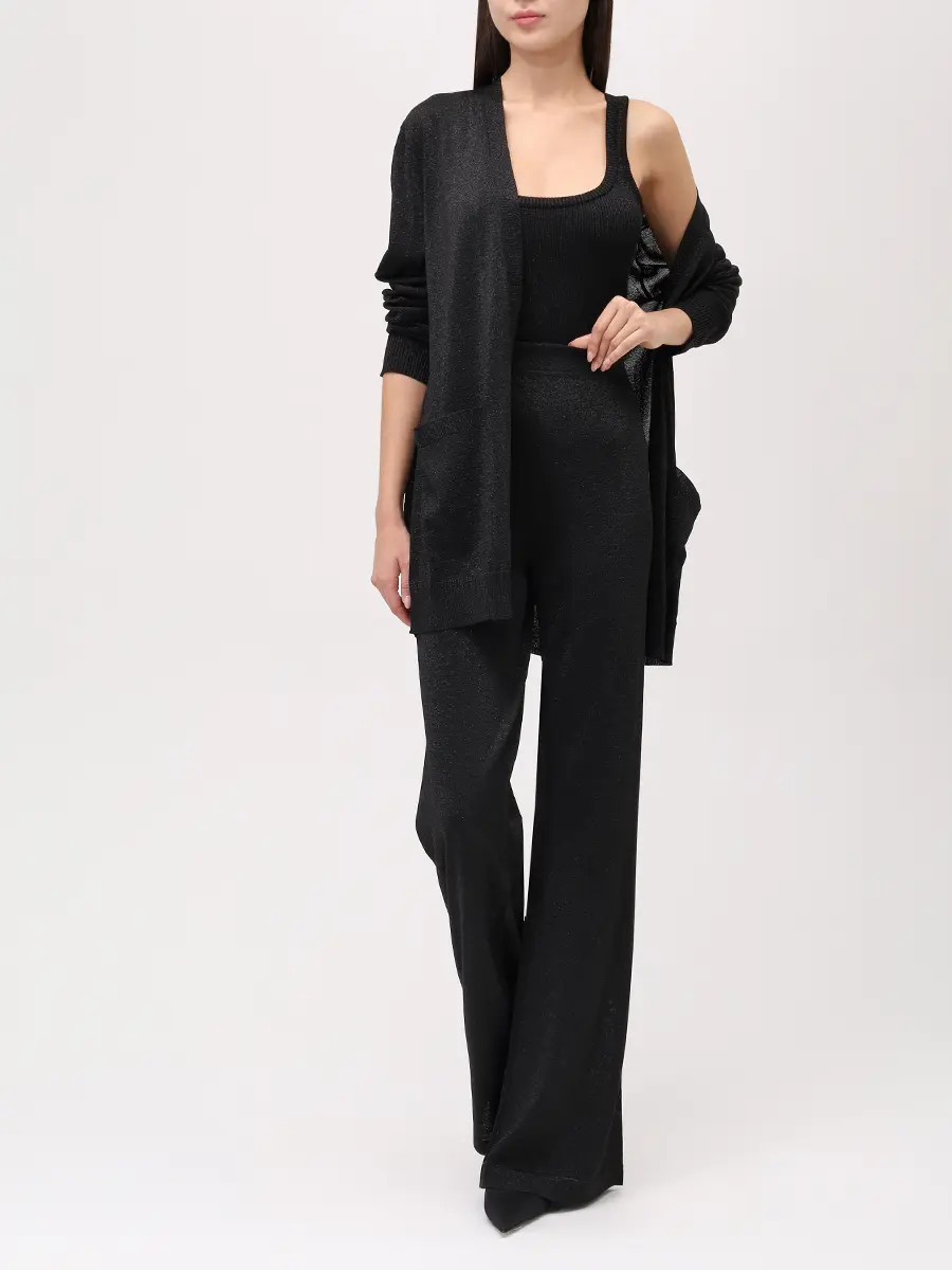 Брюки из вискозы MISSONI DS25WI00-BK01BY L905E Черный  Фото 2