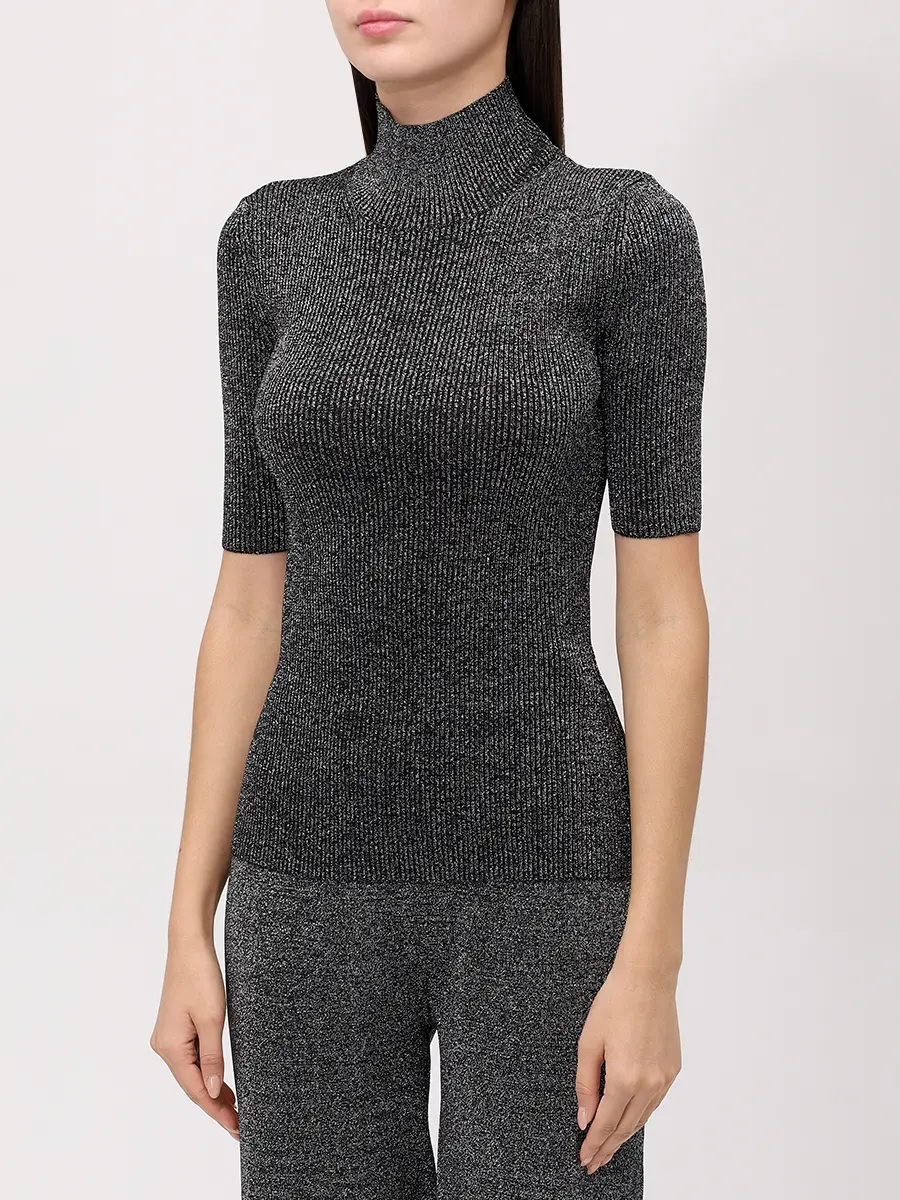 Водолазка из вискозы MISSONI DS25WN13-BK01BY L905D Серый  Фото 4