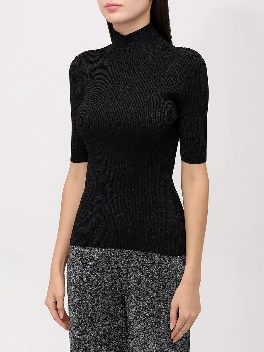 Водолазка из вискозы MISSONI DS25WN13-BK01BY L905E Черный  Фото 4