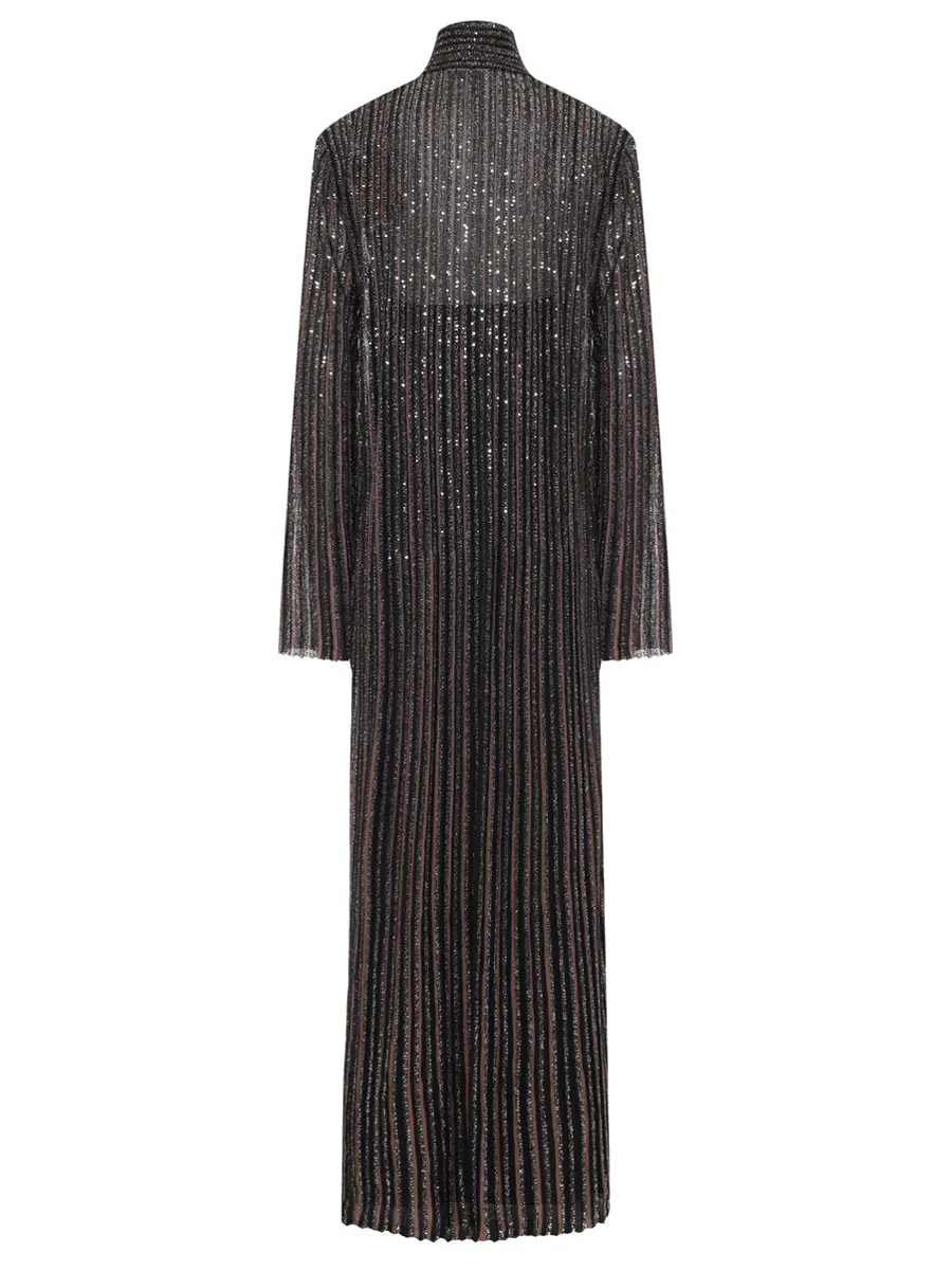 Платье с пайетками MISSONI DS25WG11-BK01CL S80E3 Коричневый  Фото 2