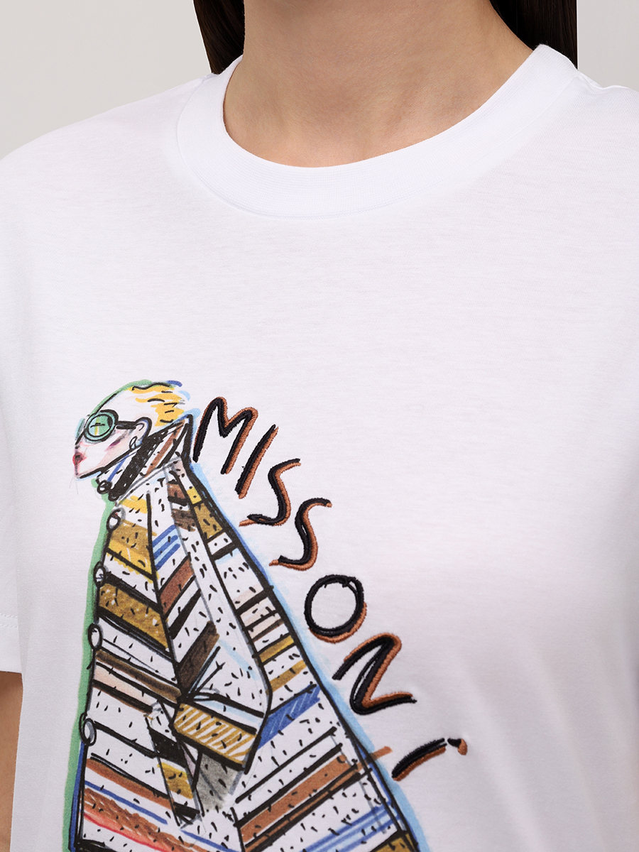 

Футболка хлопковая, Белый, DS25WL03-BJ00PB S01IJ