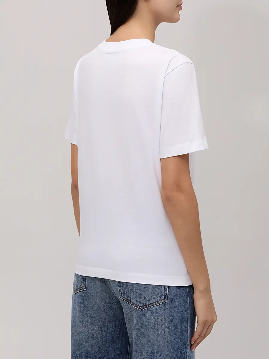 Футболка хлопковая MISSONI DS25WL03-BJ00PB S01IJ Белый  Фото 3