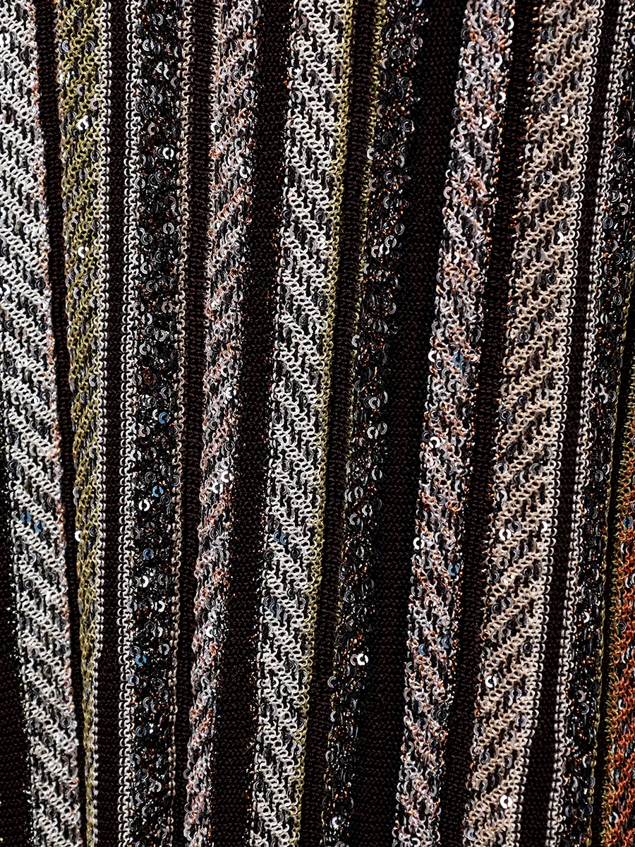 Платье с пайетками MISSONI DS25WG05-BK01C3 SM9T5 Черный  Фото 6